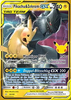 Pikachu & Zekrom GX
