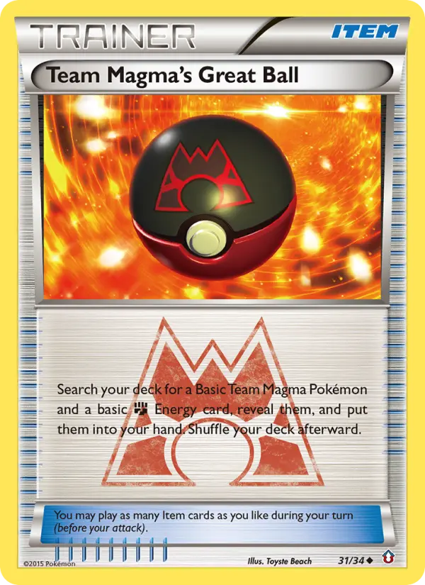 Team Magma's Superball