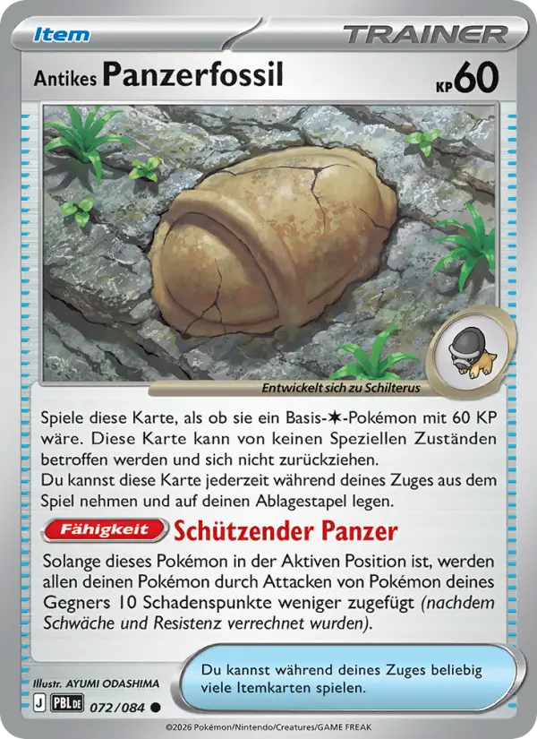 Antikes Panzerfossil