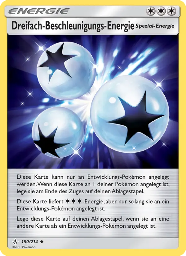 Dreifach-Beschleunigungs-Energie