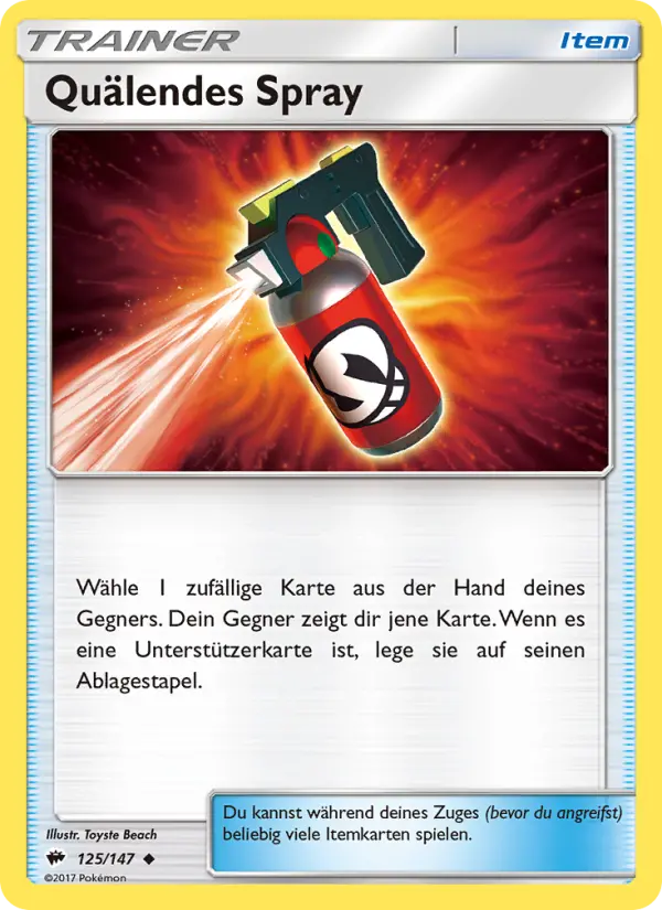Quälendes Spray