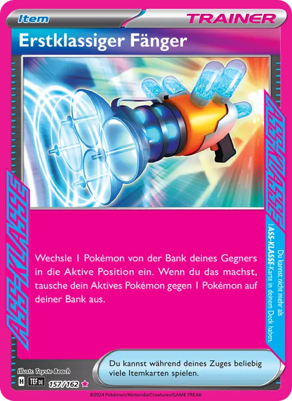 Erstklassiger Fänger