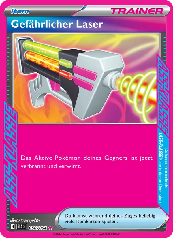 Gefährlicher Laser