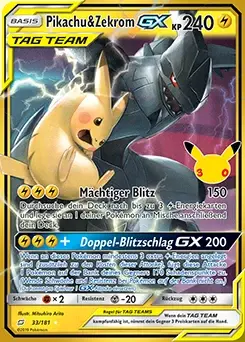 Pikachu & Zekrom GX
