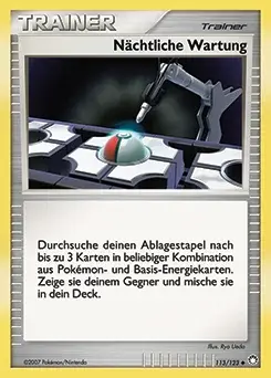 Nächtliche Wartung