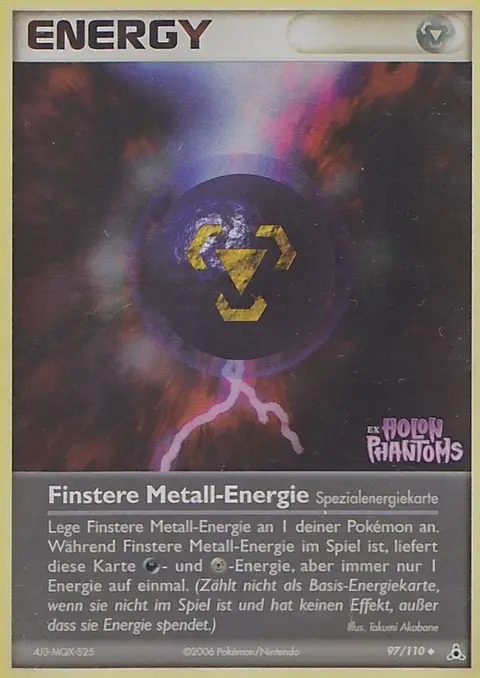 Finstere Metall-Energie