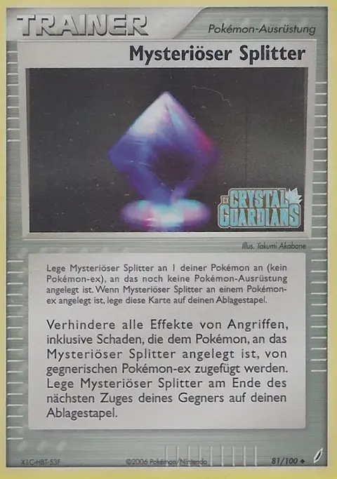 Mysteriöser Splitter