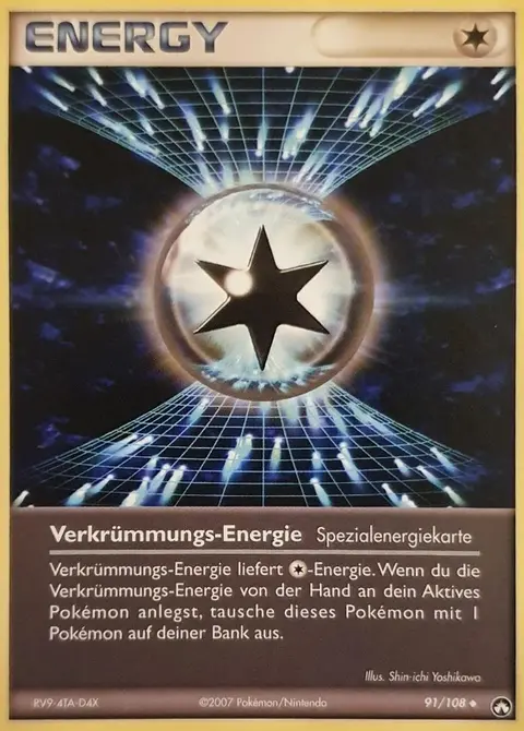 Verkrümmungs-Energie