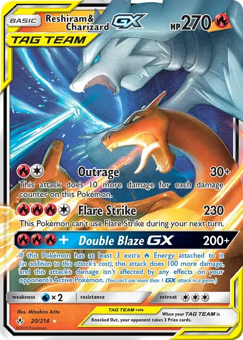 Reshiram & Glurak GX