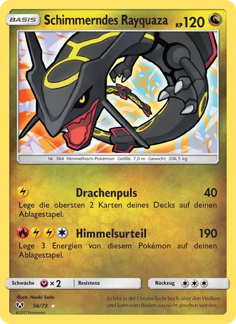 Schimmerndes Rayquaza