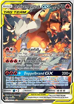 Reshiram & Glurak GX