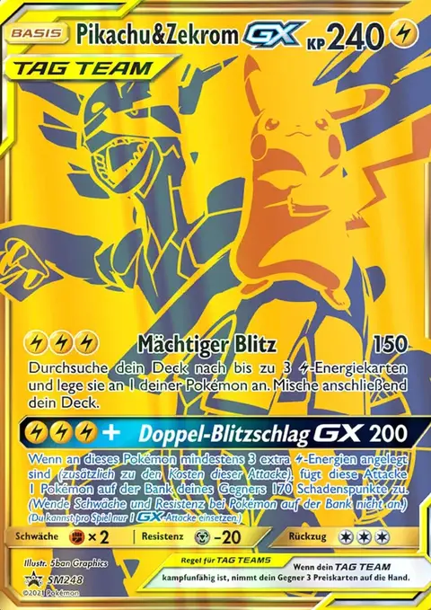 Pikachu & Zekrom GX