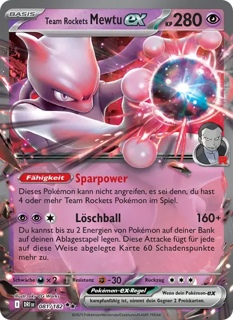 Team Rockets Mewtu-ex