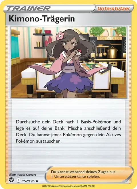 Kimono-Trägerin