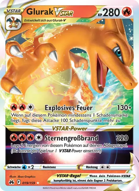 Glurak VSTAR 019/159 Zenit der Könige