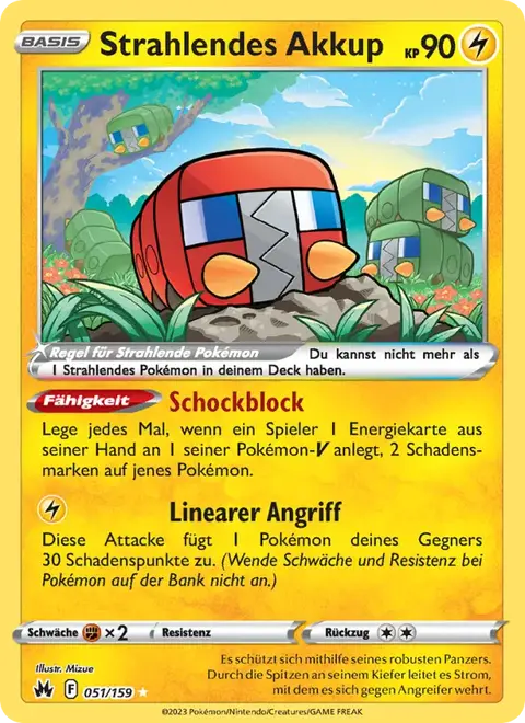 Strahlendes Akkup